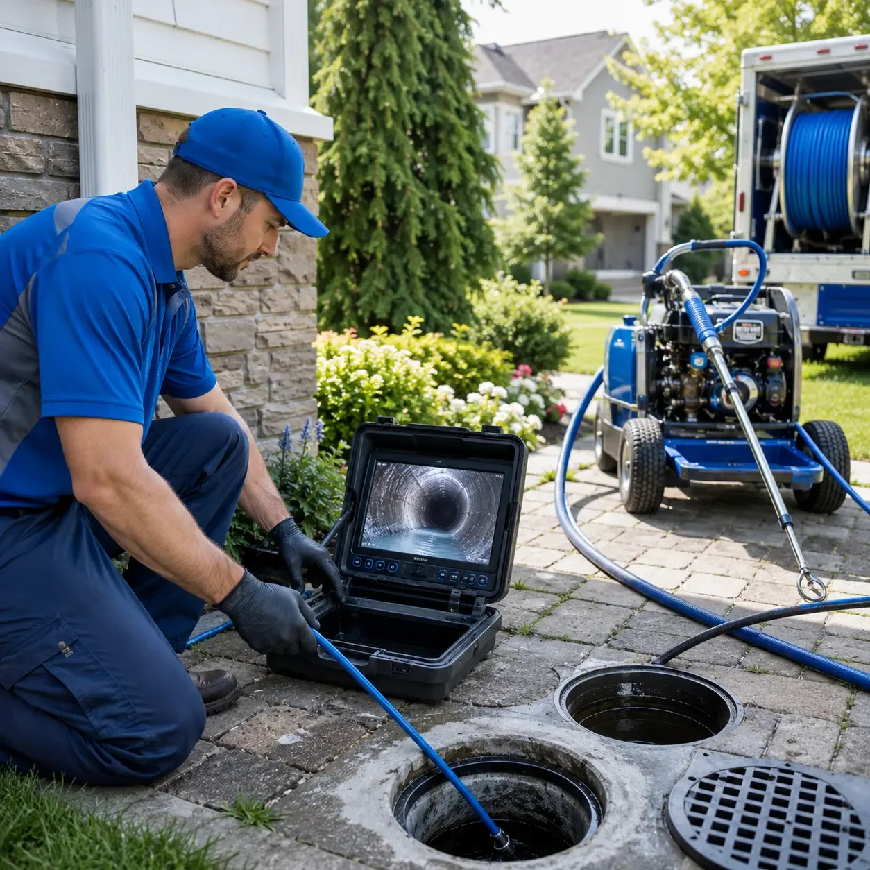 Outdoor drain cleaning professionals serving Palestine, IL