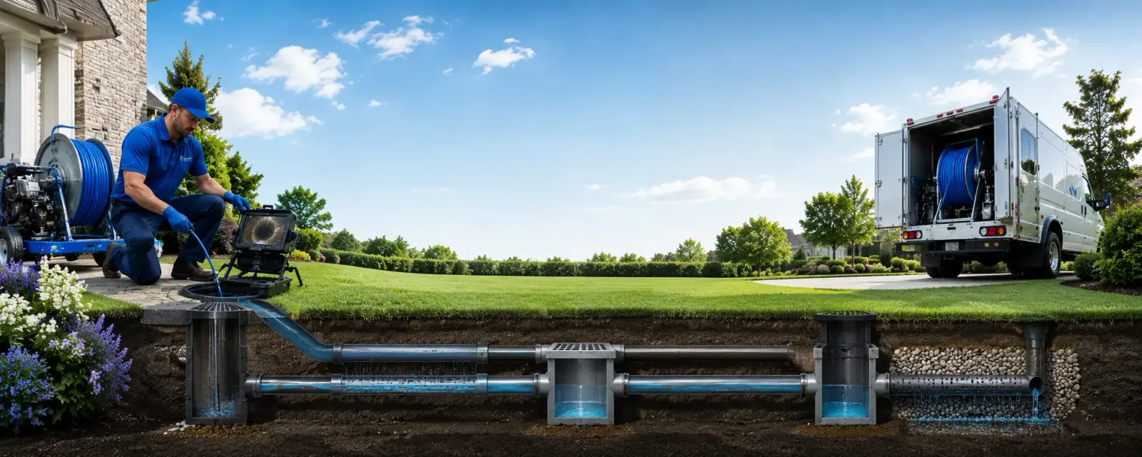 Outdoor drain cleaning information for Palestine, IL